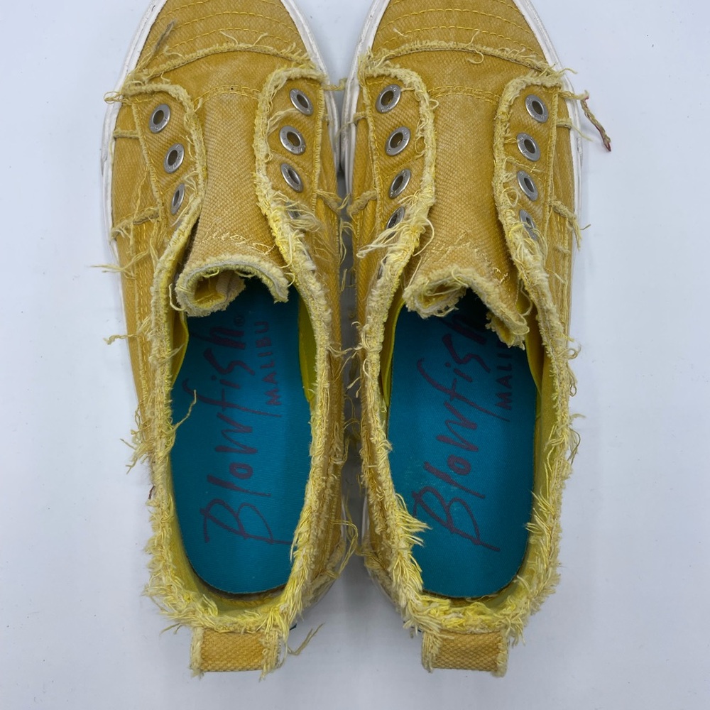 Blowfish Malibu Yellow Canvas Sneakers - Picture 4 of 5